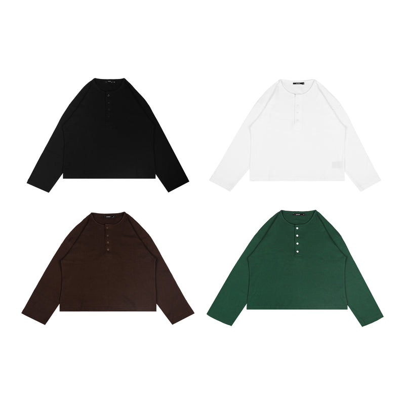 Seren Longsleeve Boxy Waffle T-Shirt