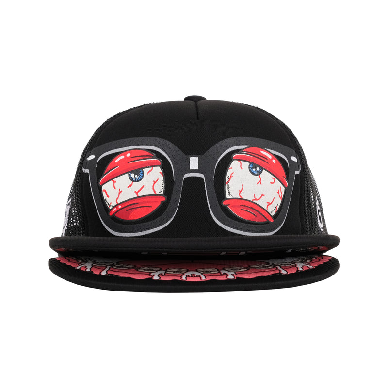 Gozeal x Pee Wee Gaskins - Lazy Black Trucker Hat
