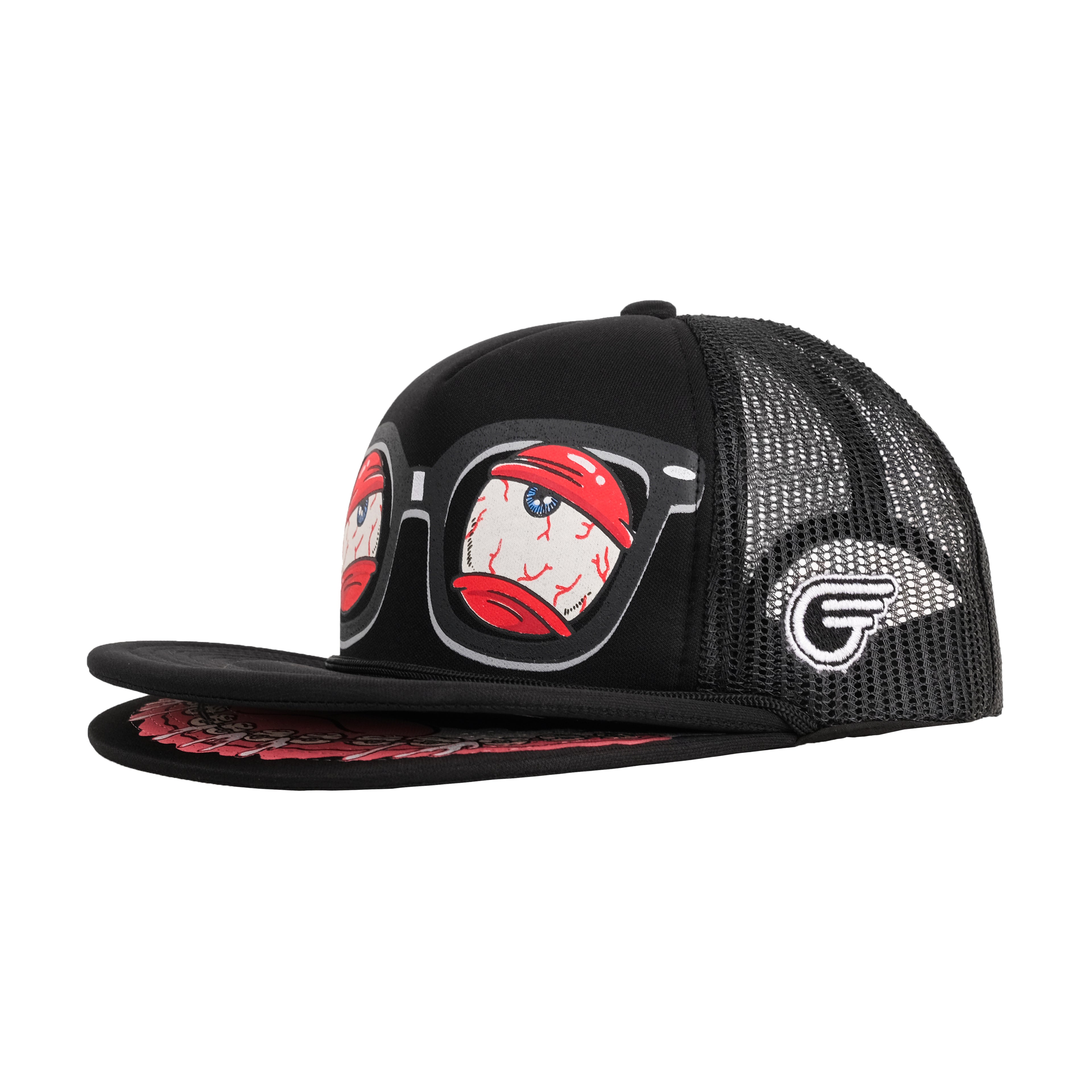 Gozeal x Pee Wee Gaskins - Lazy Black Trucker Hat