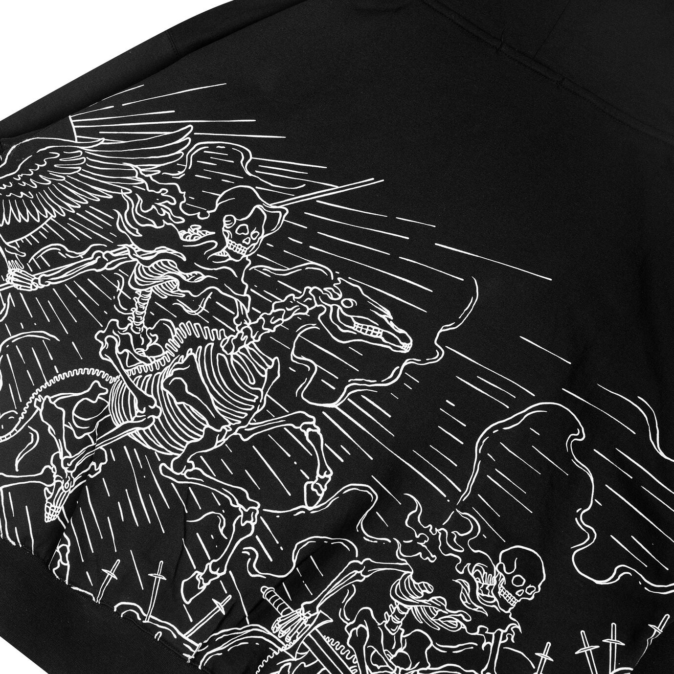 Nekros Boxy Double Zipper Hoodie