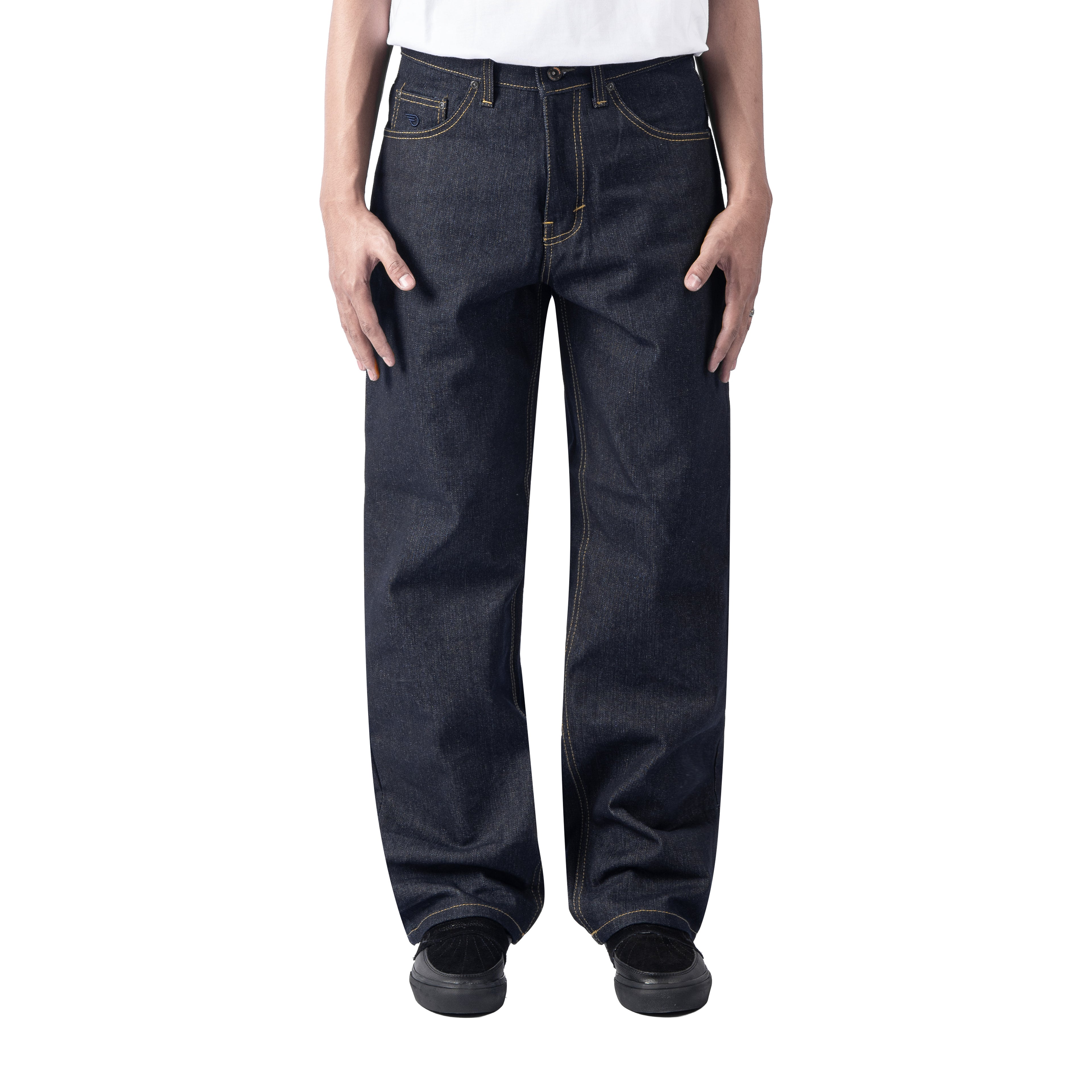 Bound Raw Denim Pants