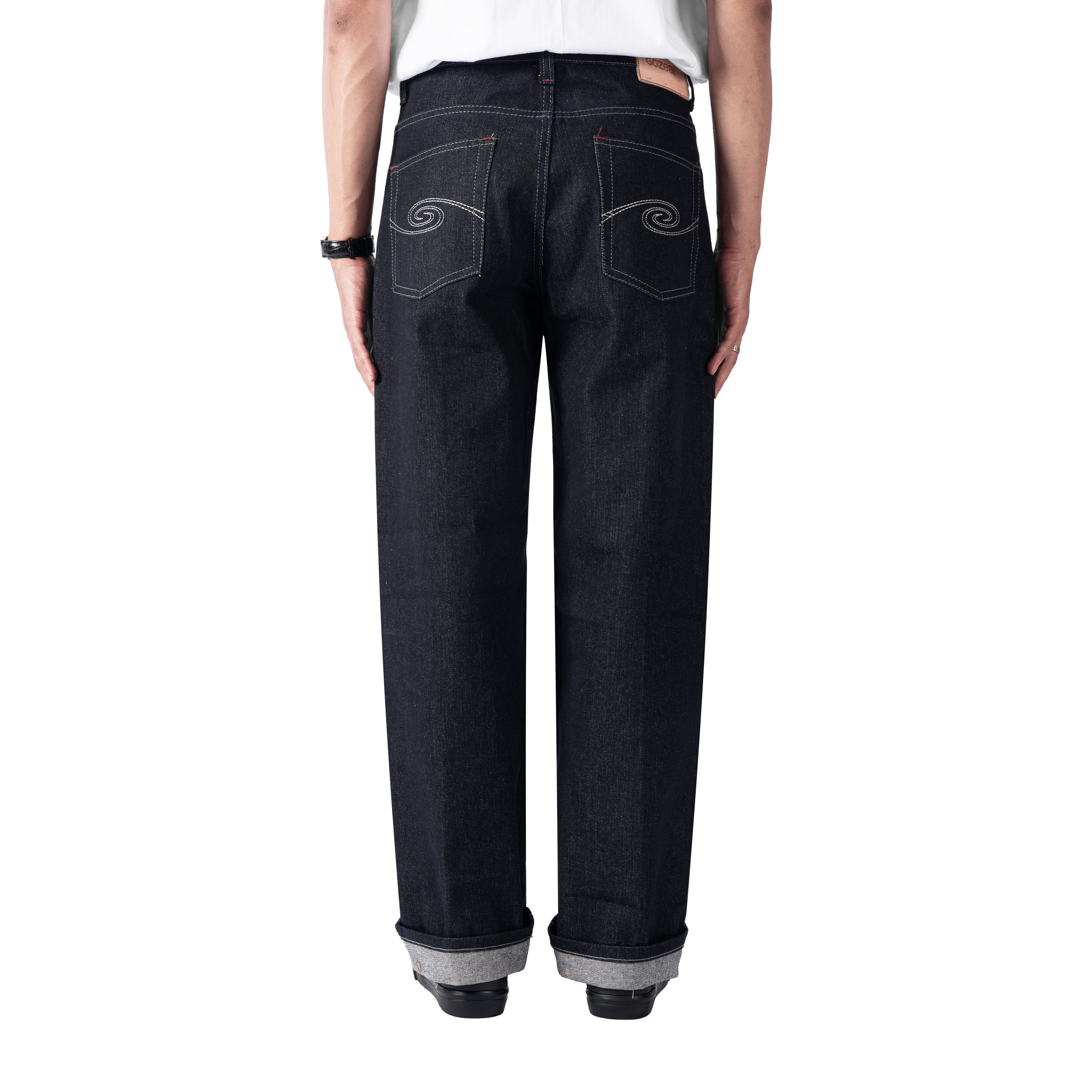 Bound Raw Denim Pants