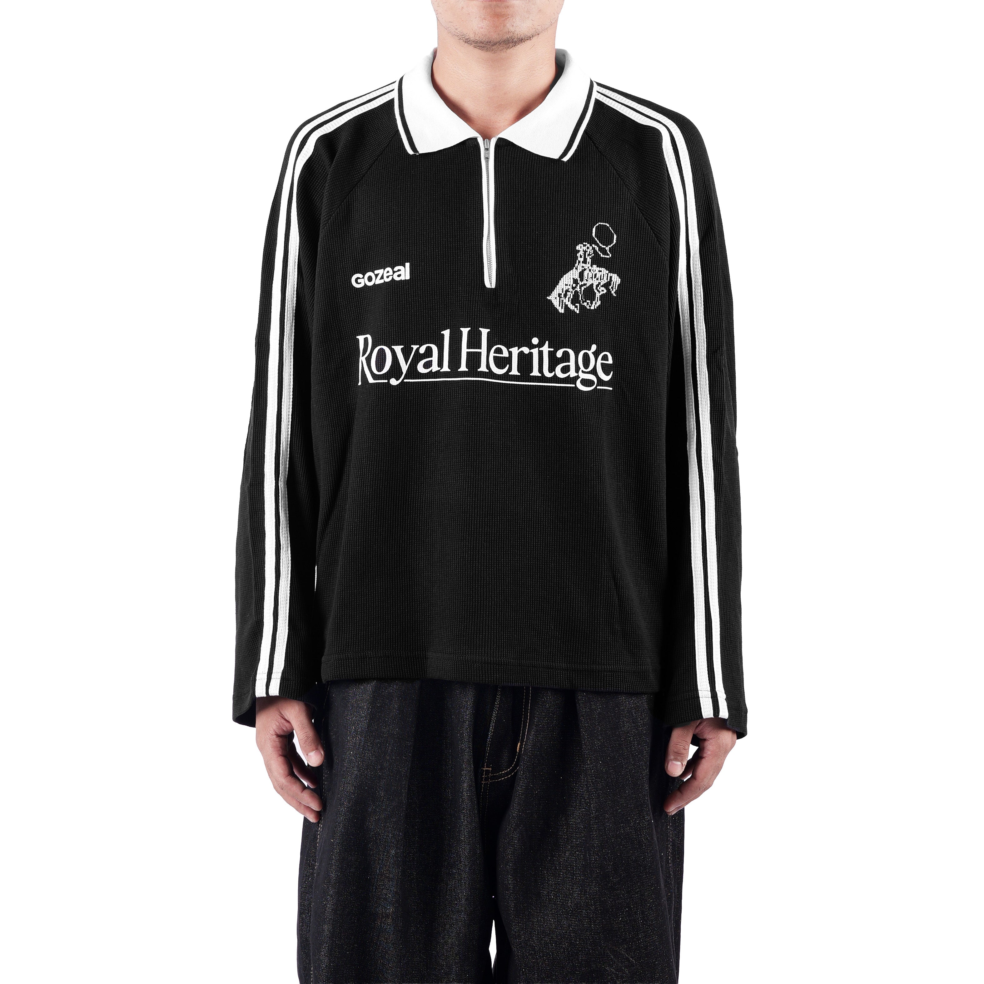 Prime Longsleeve Polo Waffle T-Shirt