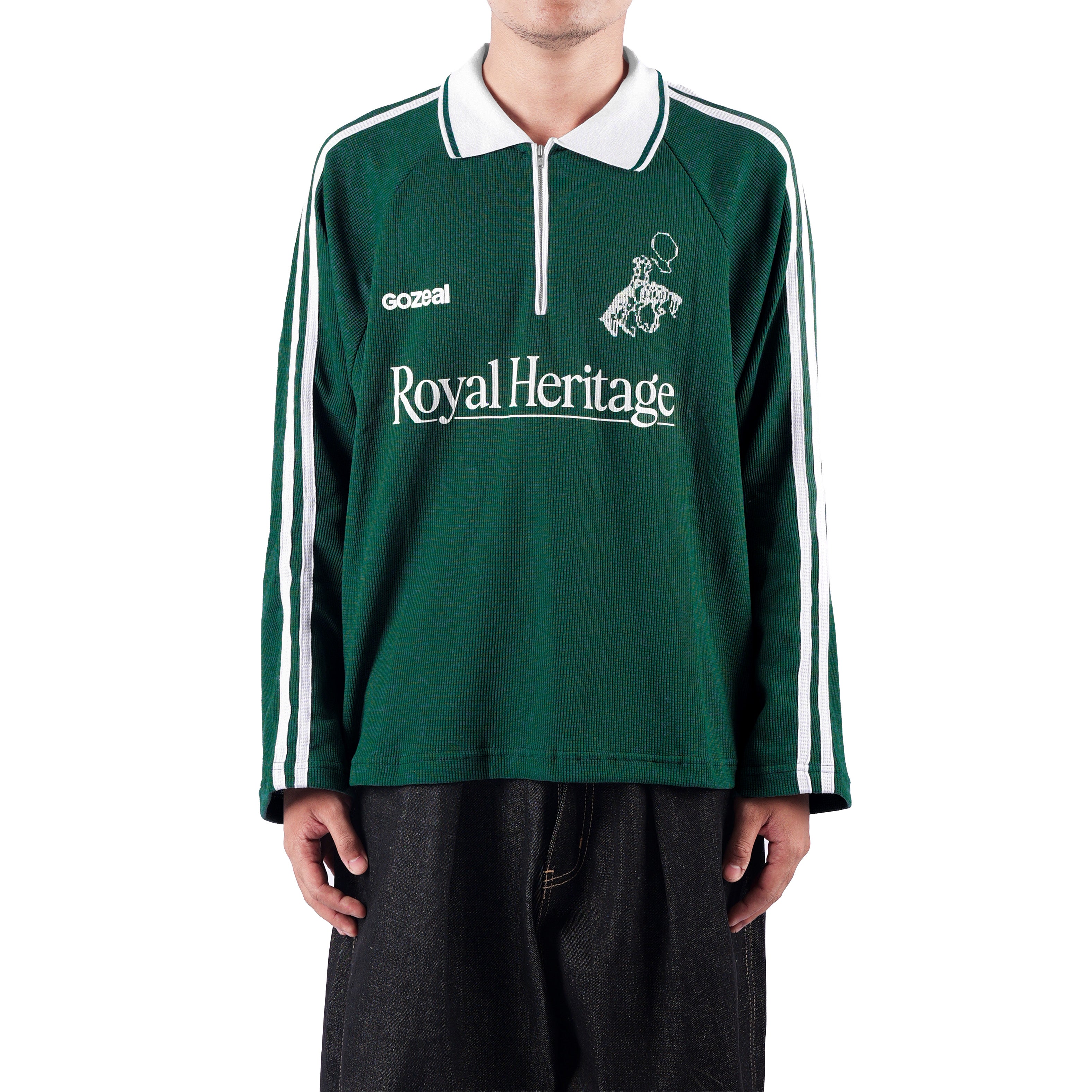 Prime Longsleeve Polo Waffle T-Shirt