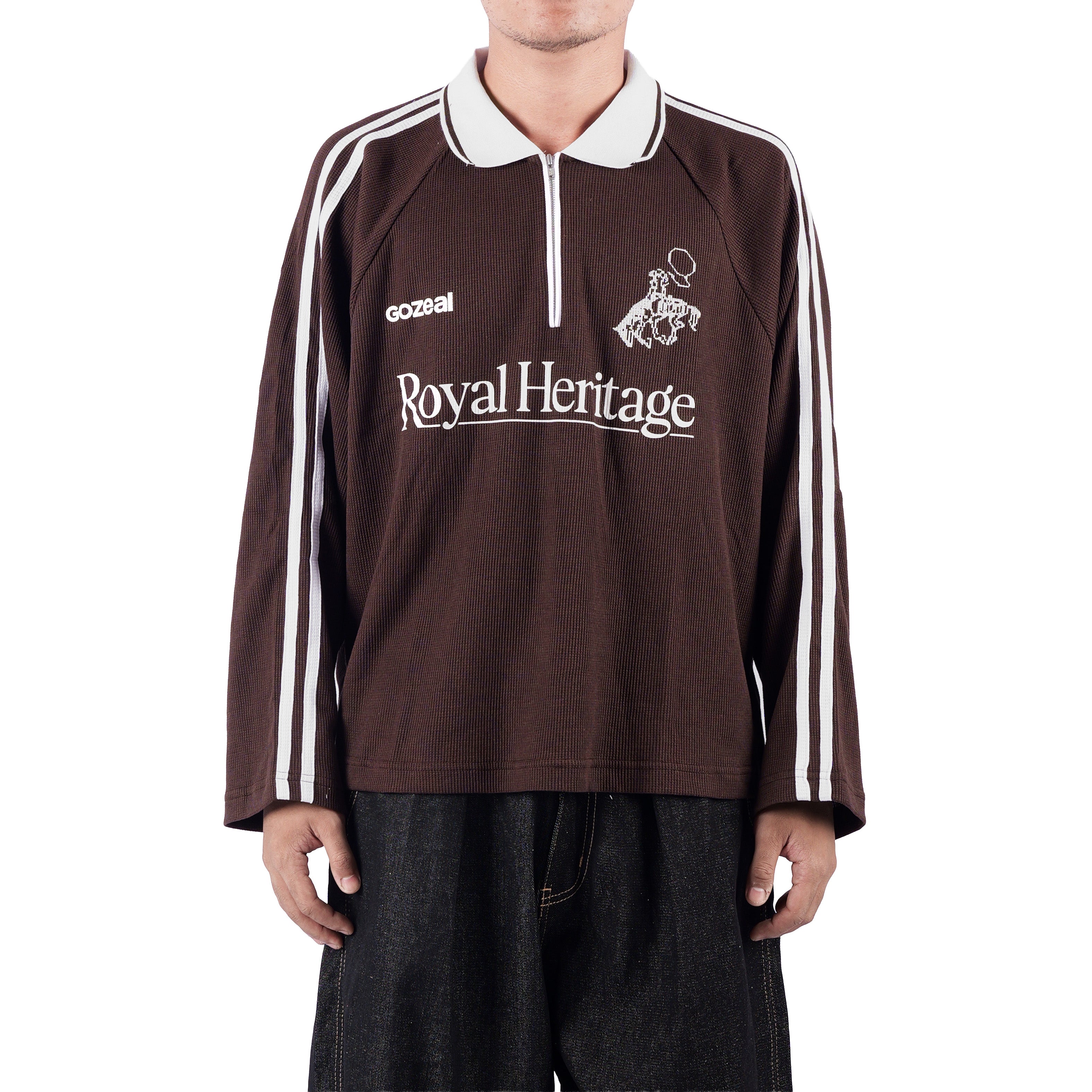 Prime Longsleeve Polo Waffle T-Shirt