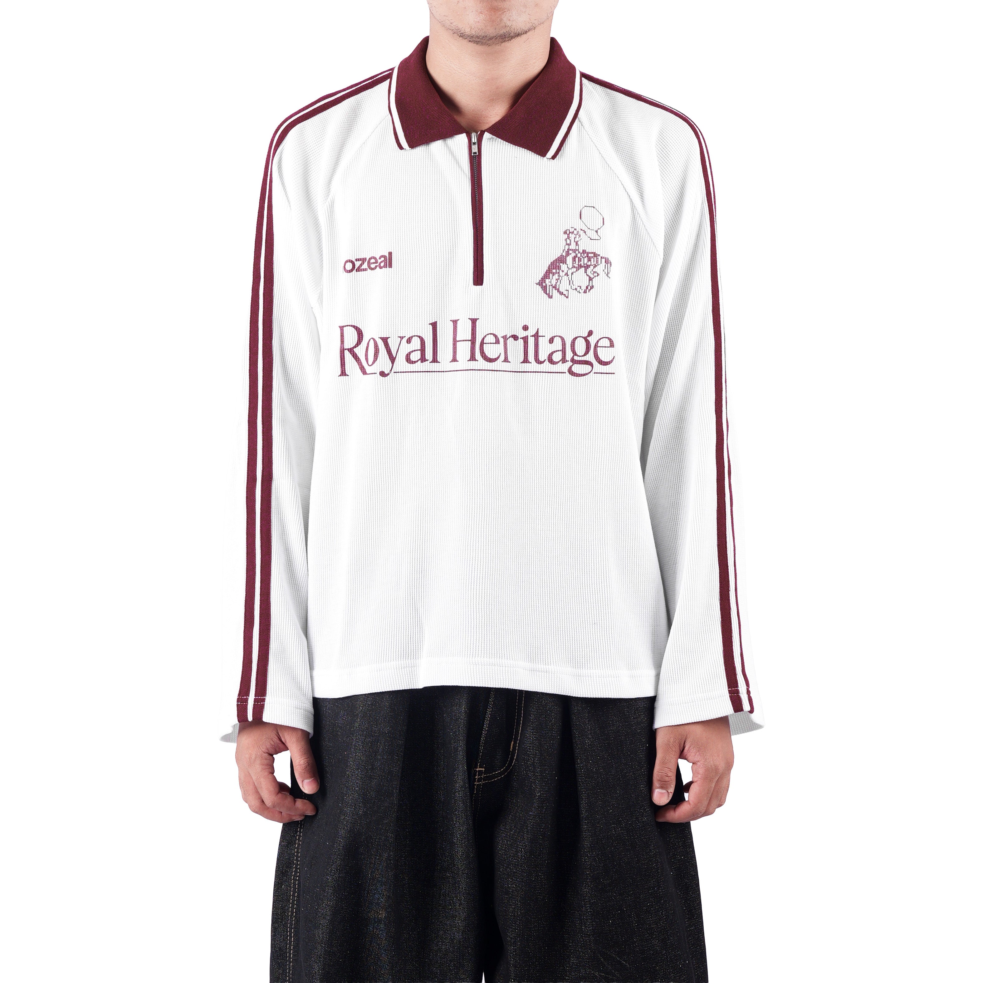 Prime Longsleeve Polo Waffle T-Shirt