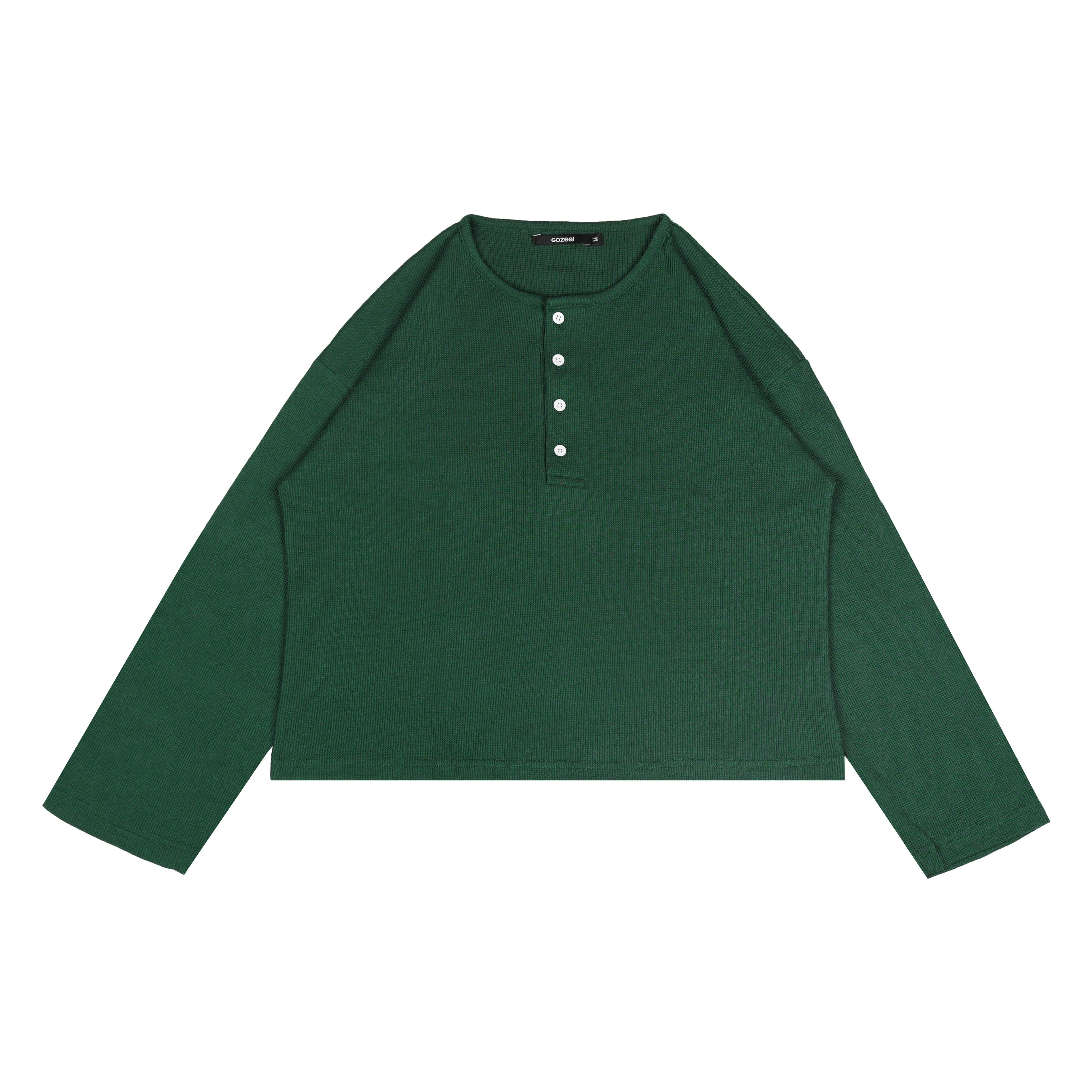 Seren Longsleeve Boxy Waffle T-Shirt