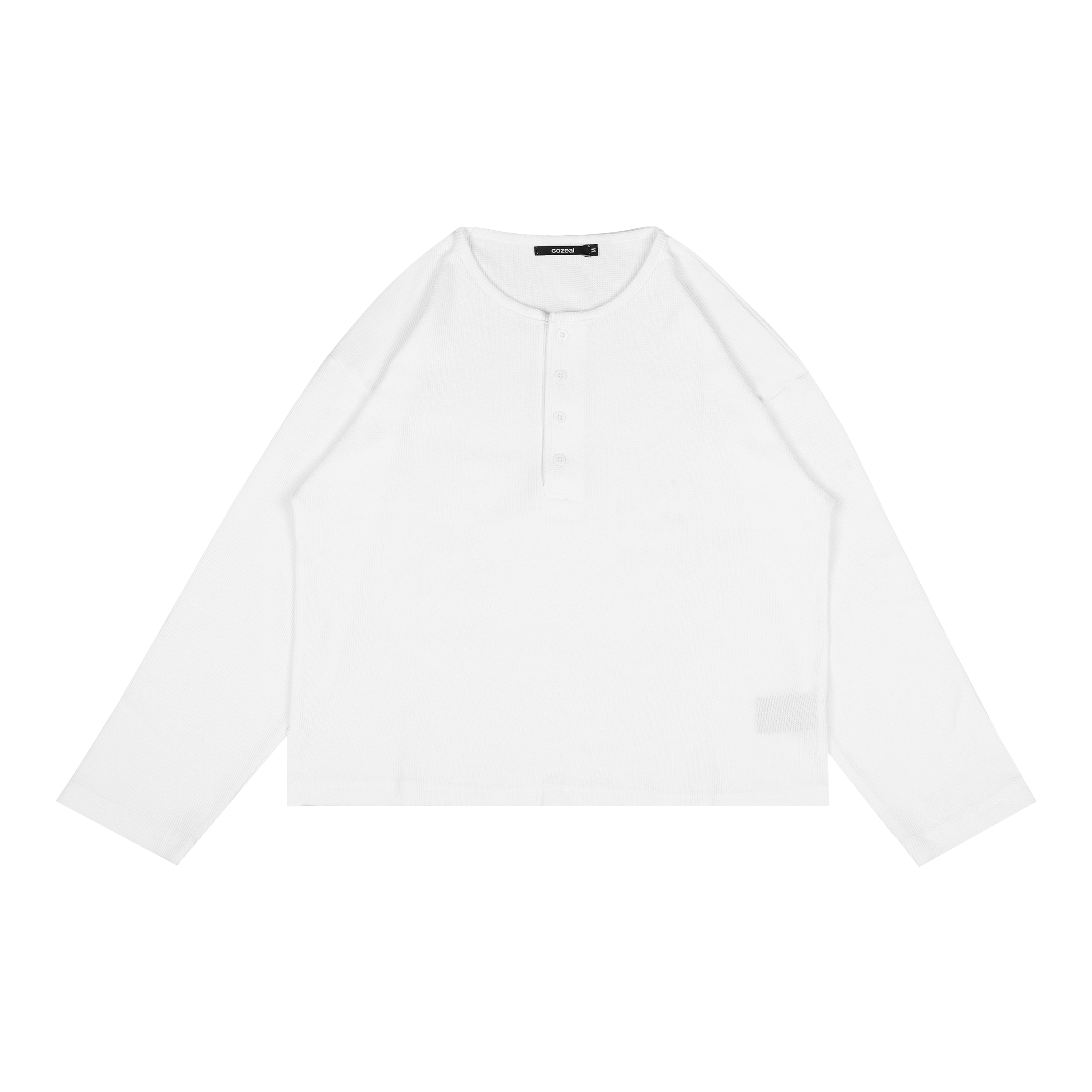 Seren Longsleeve Boxy Waffle T-Shirt