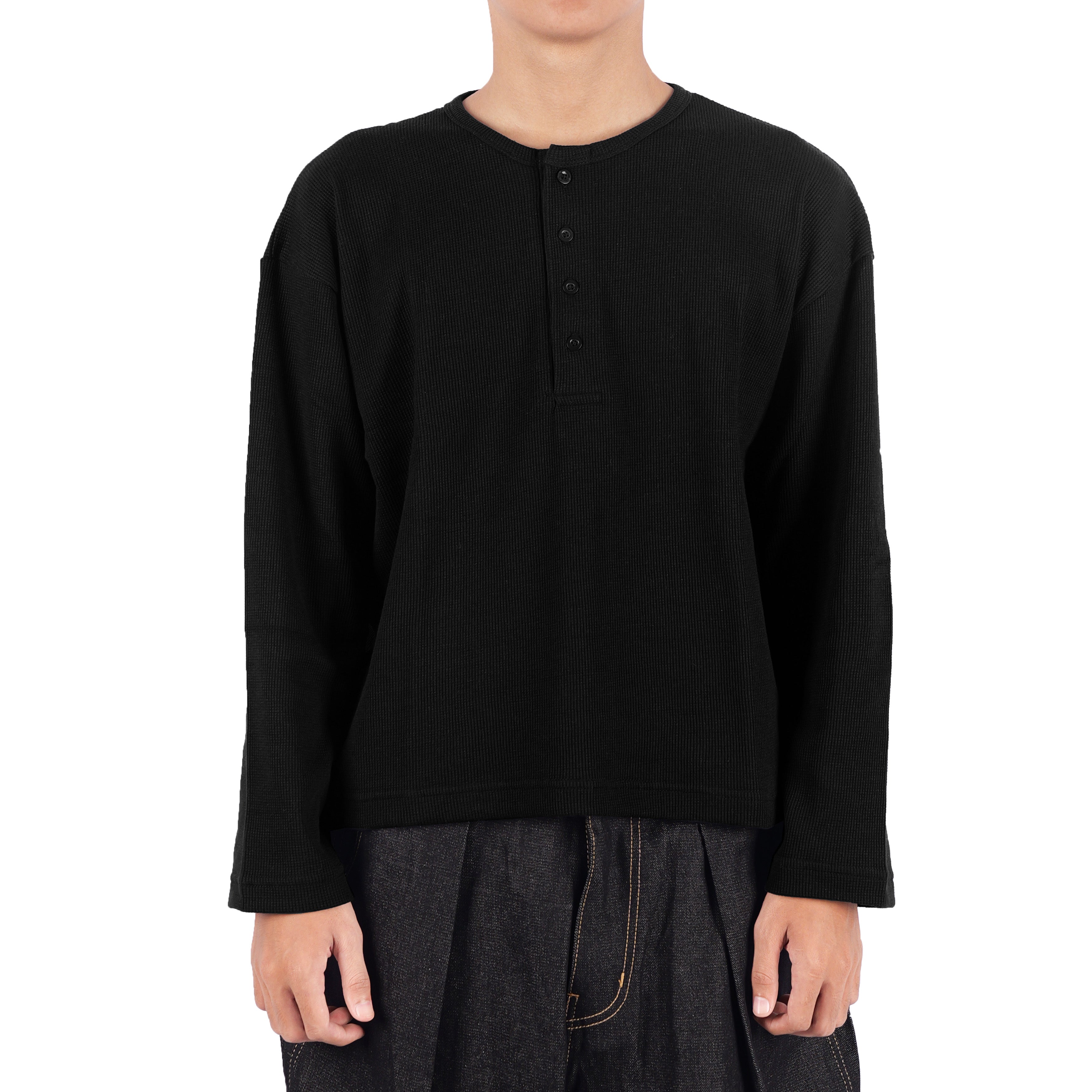 Seren Longsleeve Boxy Waffle T-Shirt
