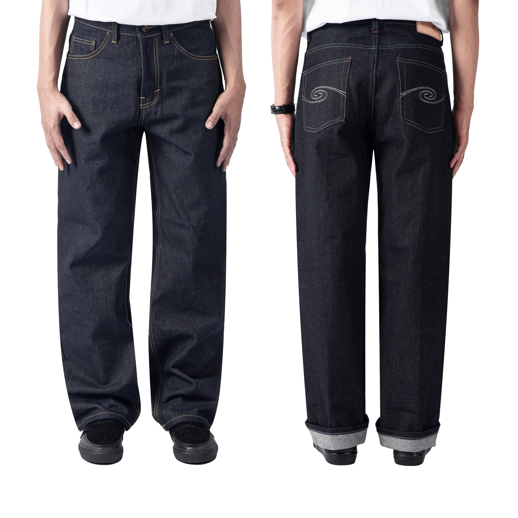 Bound Raw Denim Pants