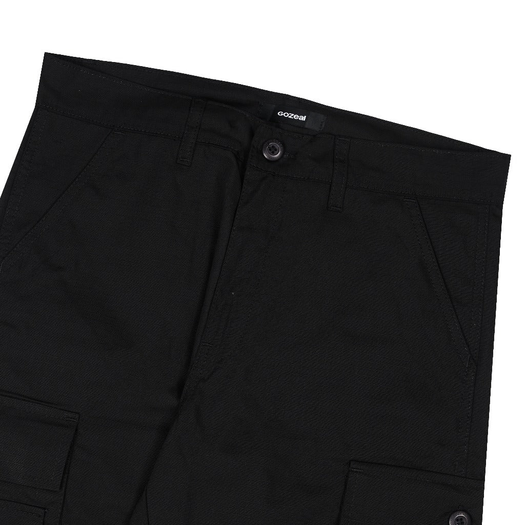 Rumble Black Cargo Pants