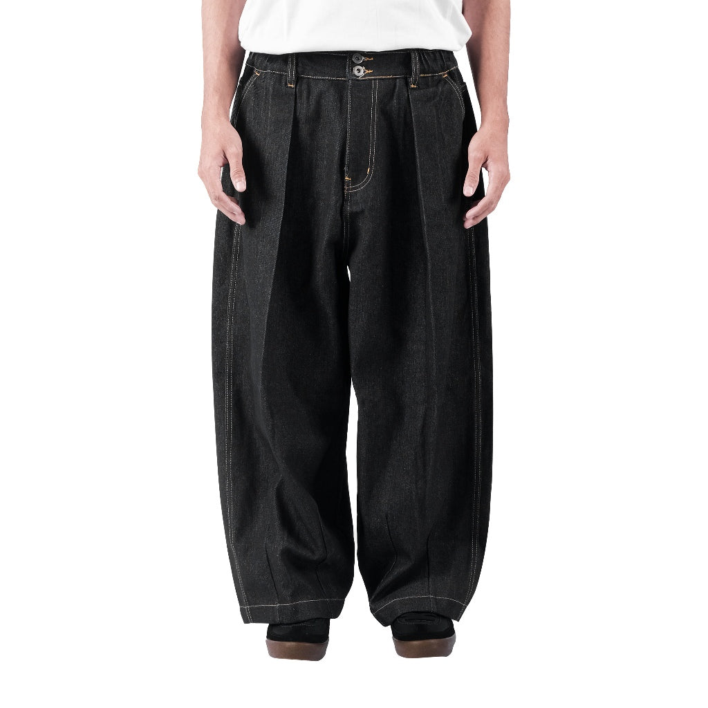 Raw Denim Balloon Pants