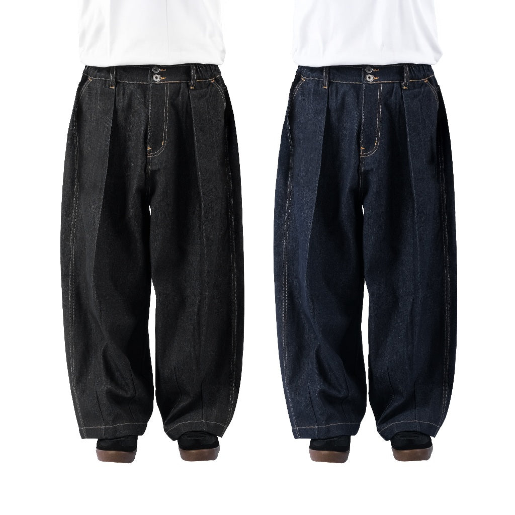 Raw Denim Balloon Pants
