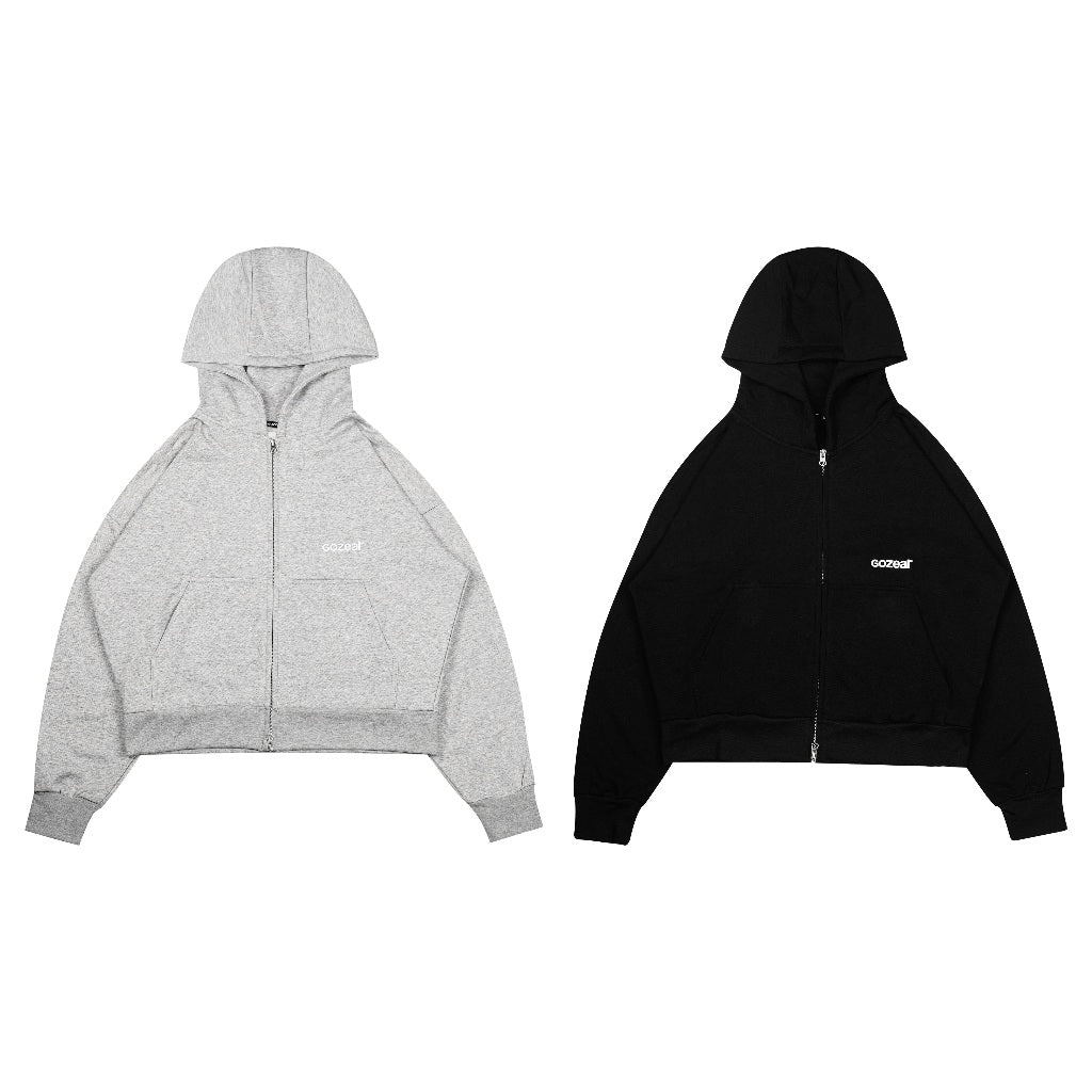 Silence Boxy Double Zip Hoodie
